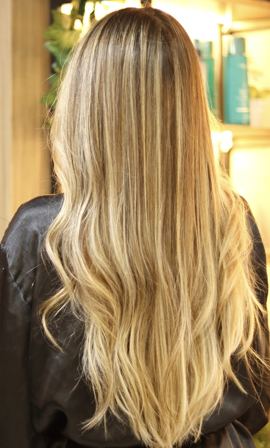 Cabelo depois da transformação na Laline Pauly Hair